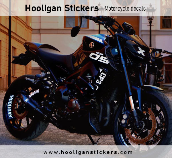 Yamaha MT09 2021-2022 Fuel tank stripes sticker [G304] – Hooligan Stickers
