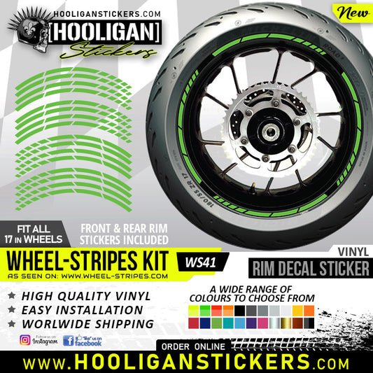 Unbranded wheel rim decals premium quality vinyl stickers [WS41]