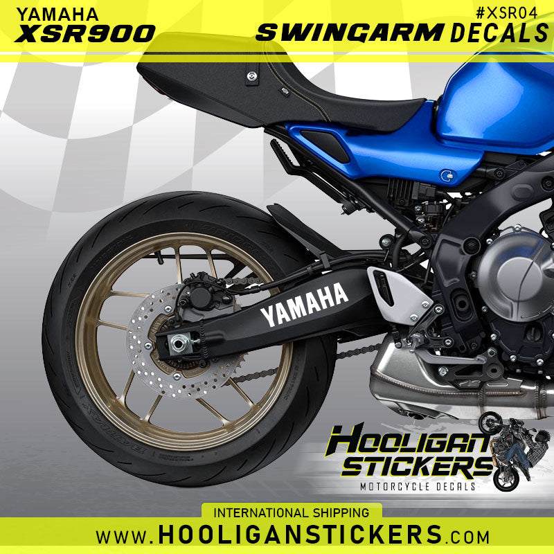Yamaha XSR900 decals for swingarm 10 inch [XSR04] Hooligan Stickers