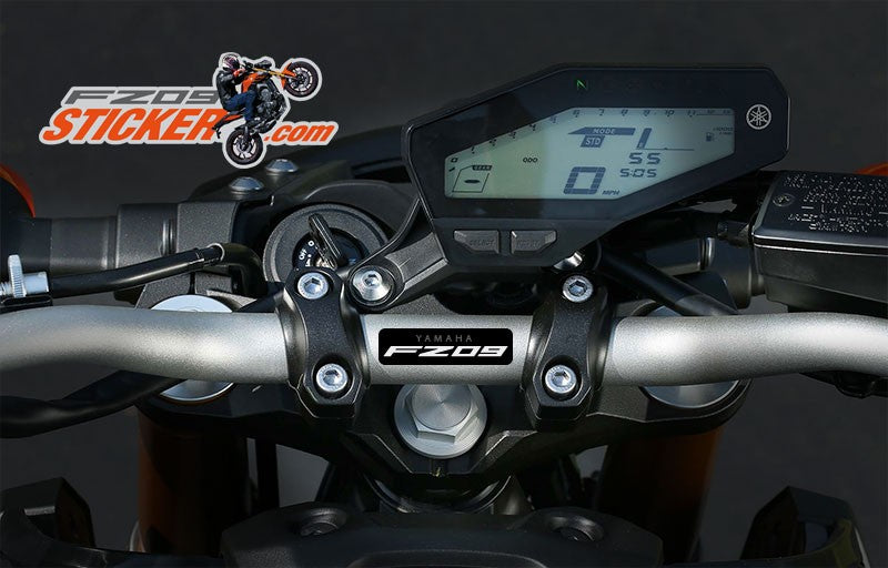 Yamaha factory racing printed peel and stick handle bar sticker
