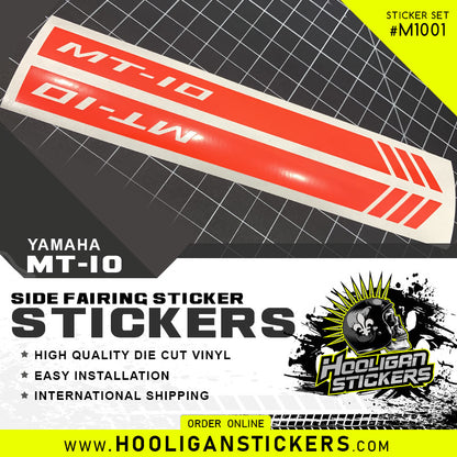 Yamaha MT-10 Side Fairing Sticker set [M1001]