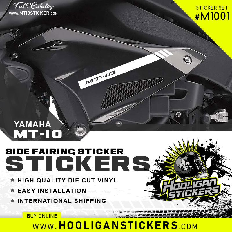 Yamaha MT-10 Side Fairing Sticker set [M1001] – Hooligan Stickers