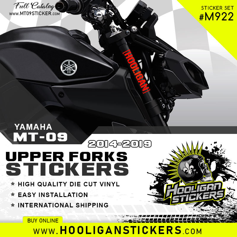 Hooligan decals upper fork sticker set [M922]