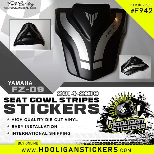 Yamaha FZ-09 SEAT COWL custom stickers [F942]