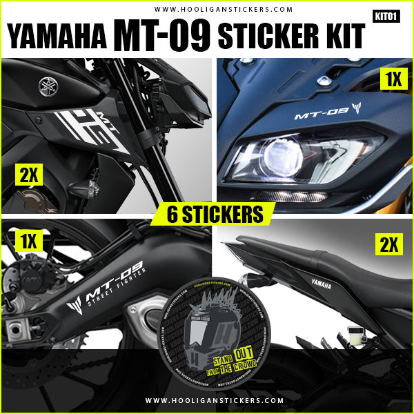 Kit de pegatinas Yamaha MT 09 - SpinningStickers