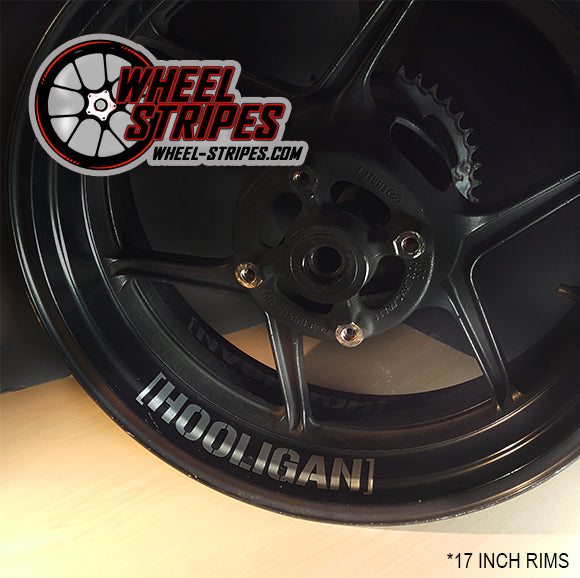 HOOLIGAN WHEEL RIM DECALS for 17 inch wheels sticker set [WS4]
