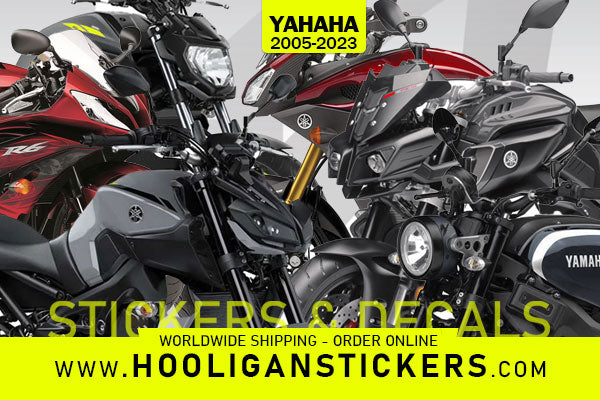 Yamaha motorcycle stickers collection cover