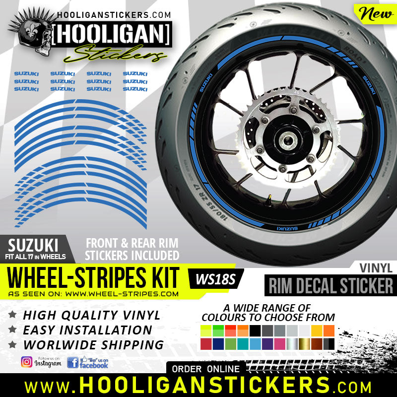 Suzuki wheel rim decals cover image