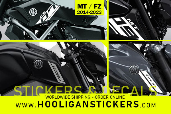 Yamaha MT series air intake stickers collection cover photo