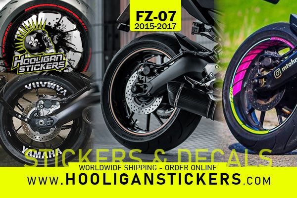 FZ-07 wheel rim decals