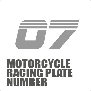 RACING NUMBERS motorcycle stickers