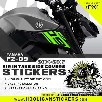 Yamaha FZ-09 Air intake side cover stickers set [F901]