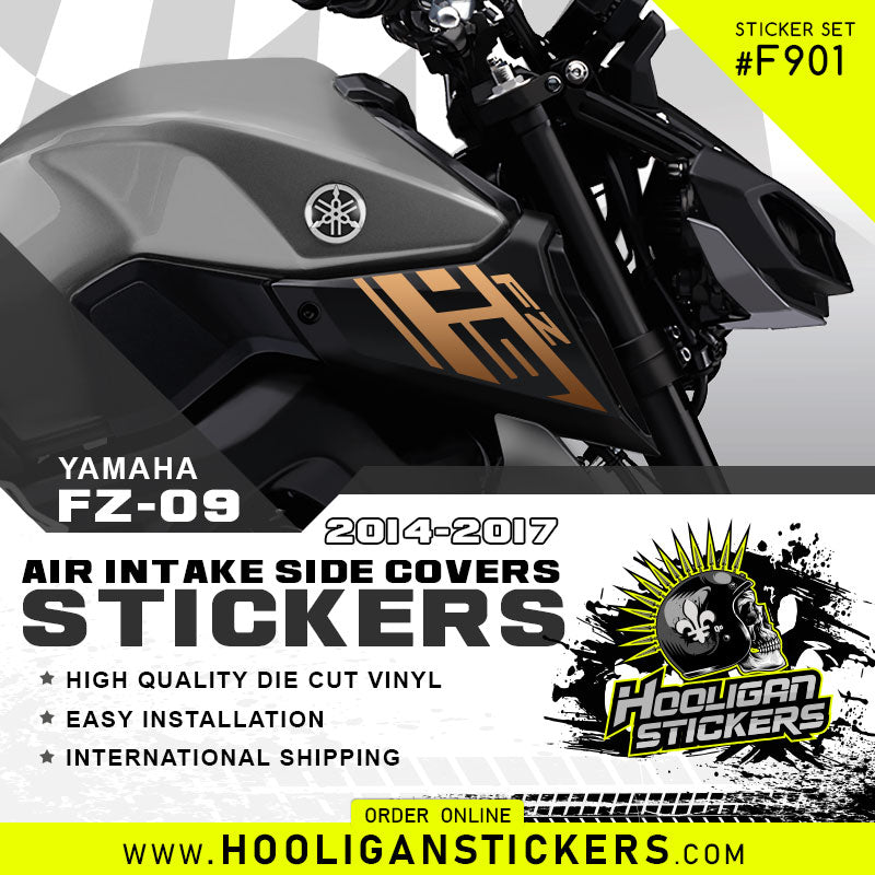 Yamaha FZ-09 Air intake side cover stickers set [F901] – Hooligan