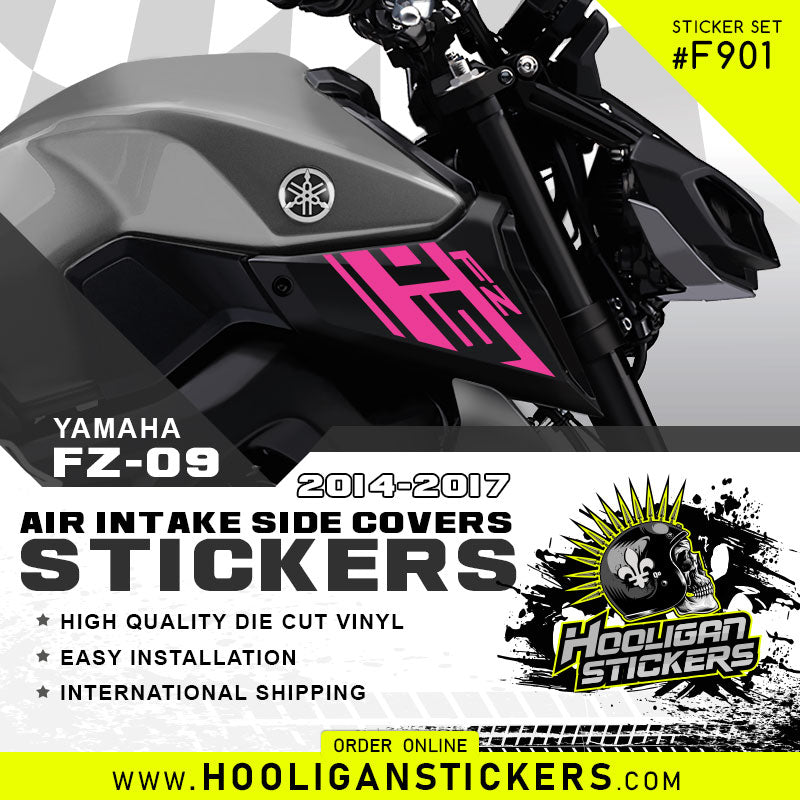 Yamaha FZ-09 Air intake side cover stickers set [F901]