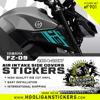 Yamaha FZ-09 Air intake side cover stickers set [F901]