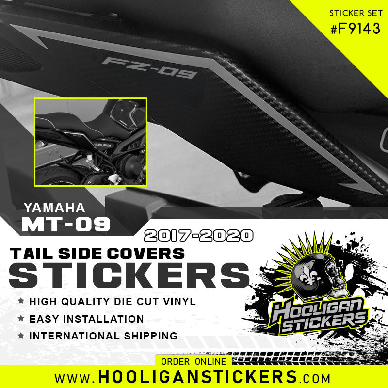 FZ-09 side tail fairing stickers for 2017-2020 [F9143] – Hooligan Stickers