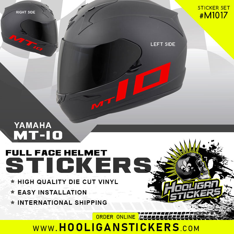 Full Face MT10 asymmetric helmet stickers [M1017]