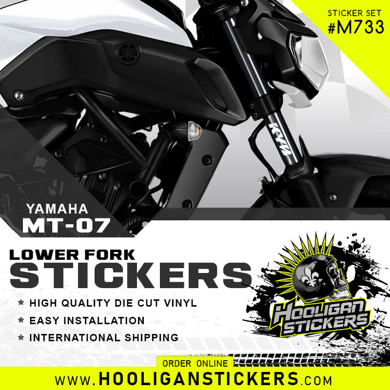 MT-07 KYB lower part fork Stickers set [M733]