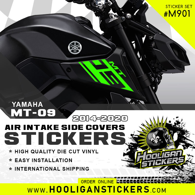 Yamaha MT-09 air intake side cover sticker set [M901]