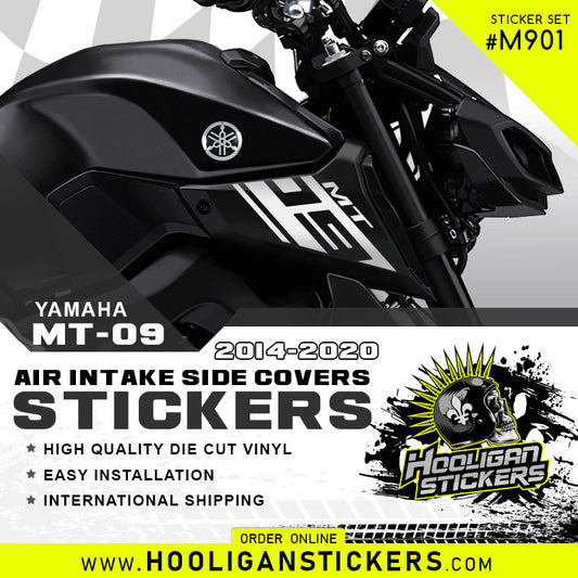 Yamaha MT-09 air intake side cover sticker set [M901]