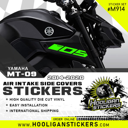 Yamaha MT-09 air intake side cover sticker set [M914]