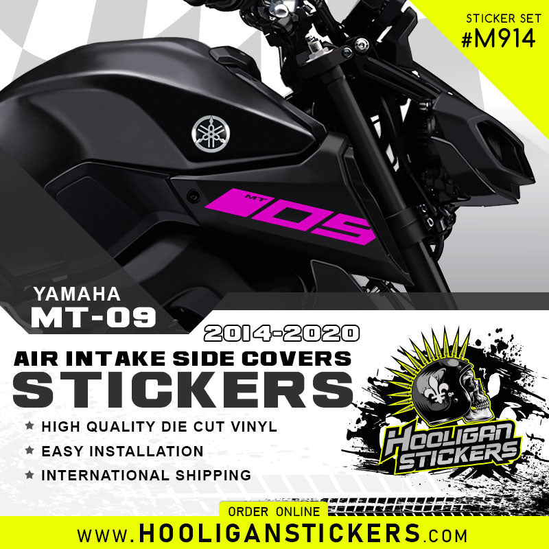 Yamaha MT-09 air intake side cover sticker set [M914]