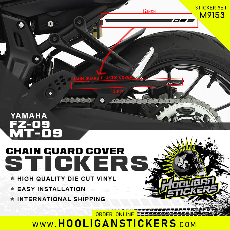 09 plastic MT-09 chain guard cover sticker [M9153]