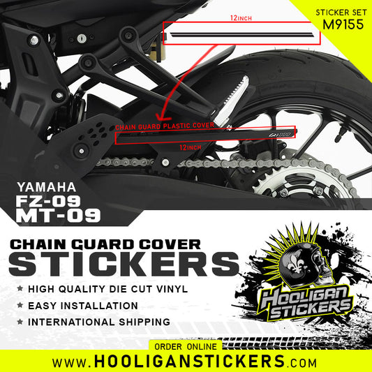 Straight lines decals for MT-09 FZ-09 chain guard [M9155]