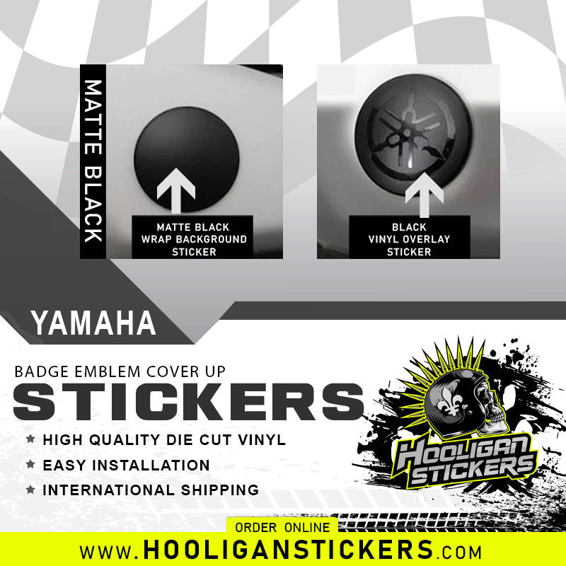 Valhalla emblem blackout chrome badge cover-up sticker kit (G314)