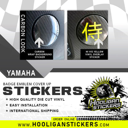 Blackout chrome emblem badge cover-up SAMURAI WARRIOR sticker kit (M9122)