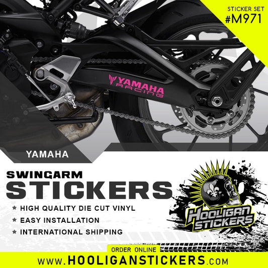 pink Yamaha RACING swingarm sticker [M971]