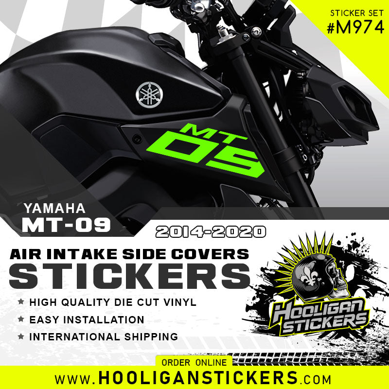 Yamaha MT-09 BIG side cover air intake sticker [M974]