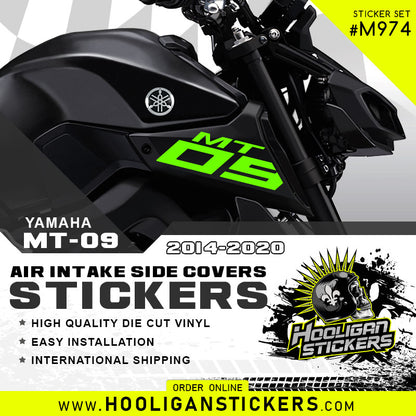 Yamaha MT-09 BIG side cover air intake sticker [M974]