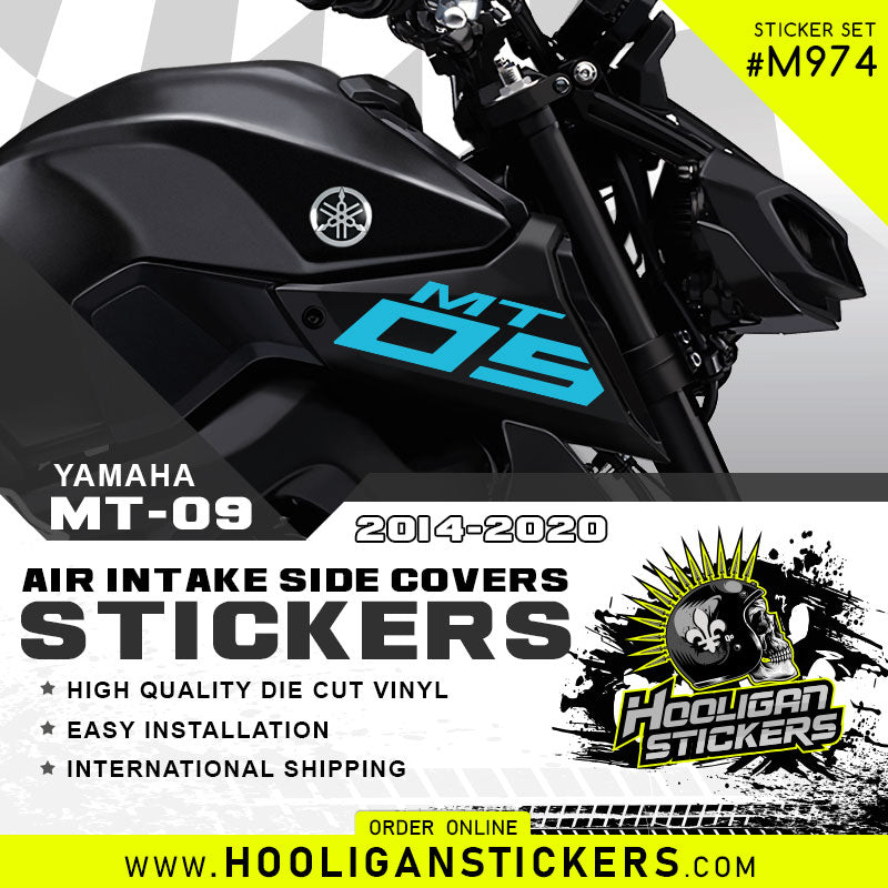 Yamaha MT-09 BIG side cover air intake sticker [M974]