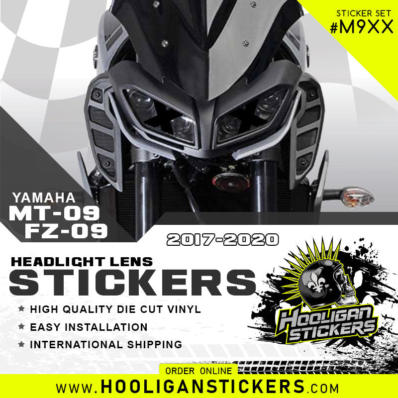 FZ-09 / MT-09 Headlight LENS XX Stickers [M9XX]