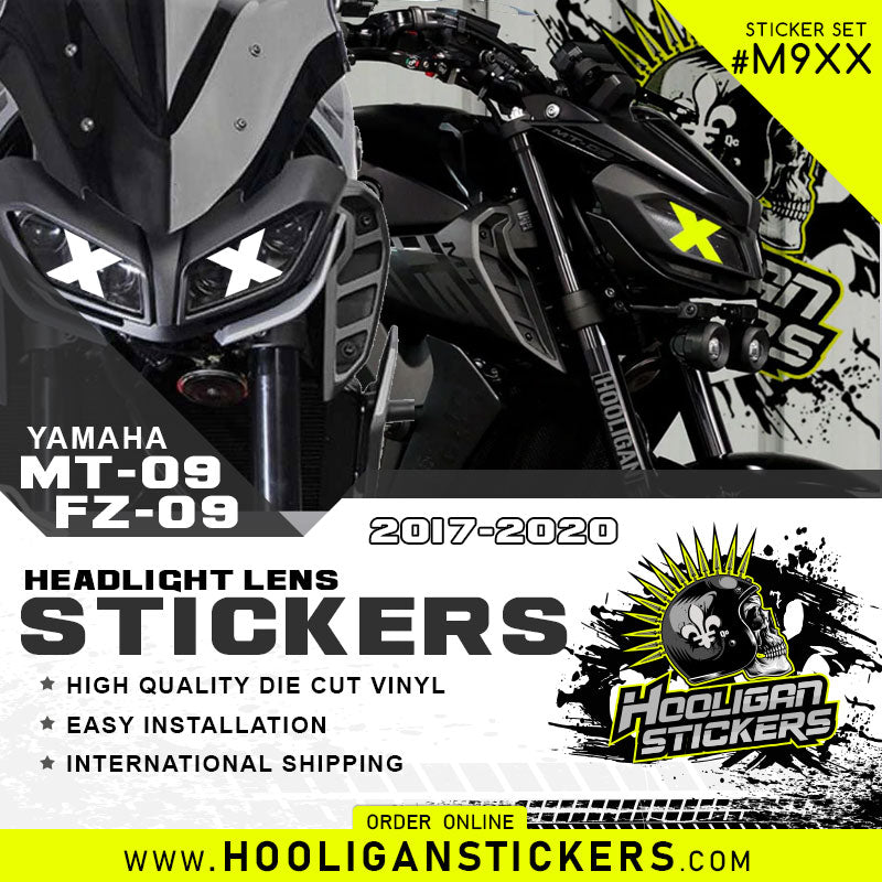 Yamaha MT09 headlight decal XX