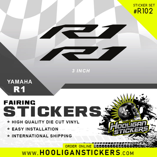 Stickered R1 Rims Yamaha R1 motorcycle stickers - Customize your bike with our decals to ...