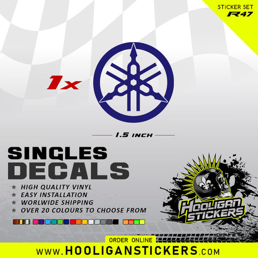 Single Yamaha Tuning Fork decal [R47]