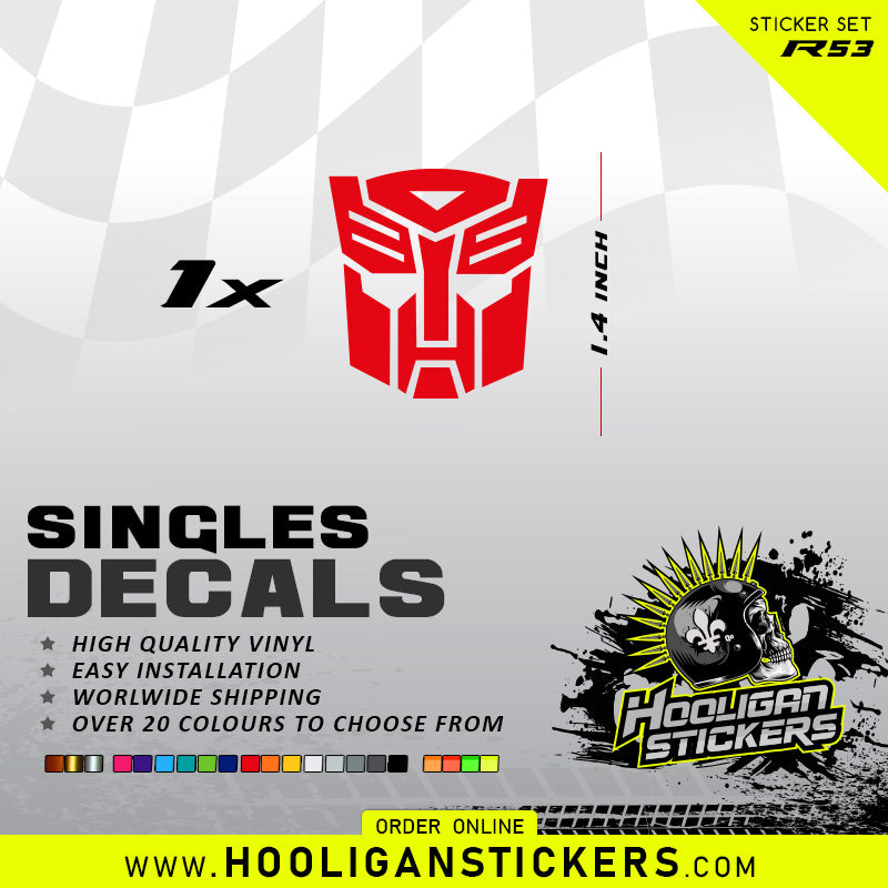 Single vinyl AUTOBOTS decal - Transform your ride! [R53]