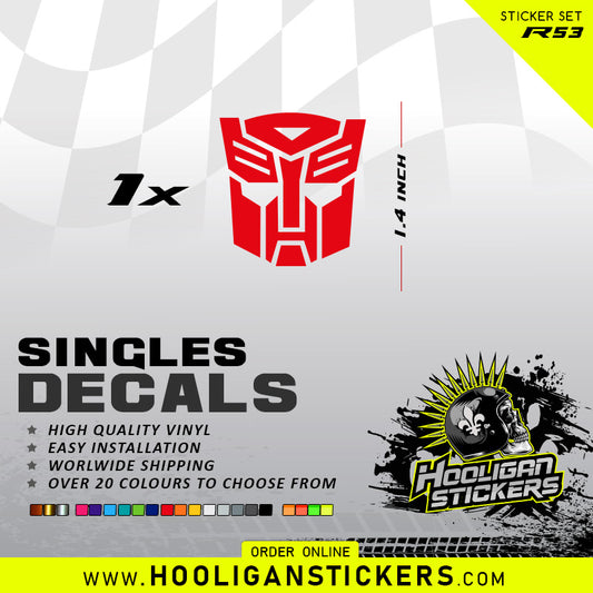 Single vinyl AUTOBOTS decal - Transform your ride! [R53]