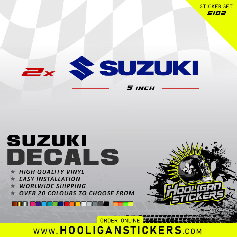 Suzuki Fairing Decals: Premium vinyl stickers [SI02]