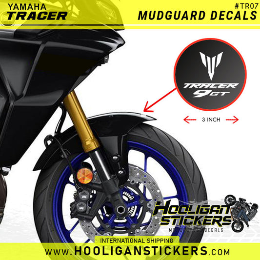 Yamaha Tracer 9 GT decals for front fender mudguard fairing [TR07]