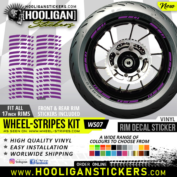 Unbranded wheel rim decals premium quality vinyl stickers [WS07]