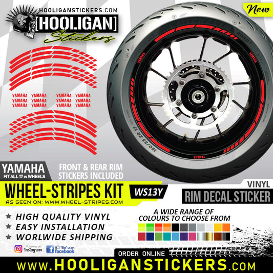 Yamaha wheel rim decals awesome wheel stripes stickers for your bike ...