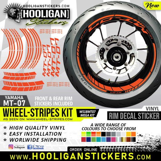 Mtx Sticker Rim Enhance Your MT-07's Style with Our High-Quality Rim Stickers ...