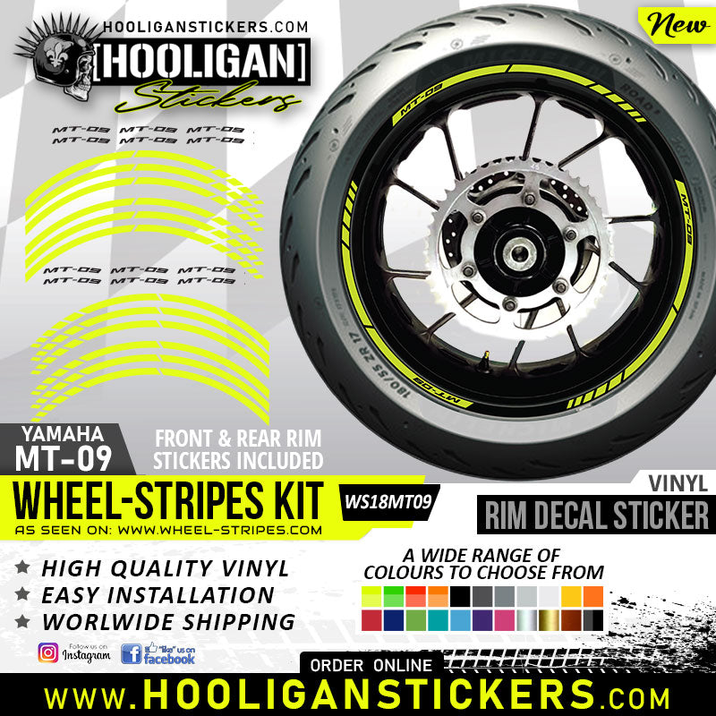 MT-09 wheel stickers