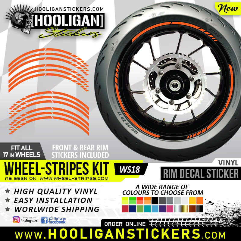 Unbranded wheel rim decals premium quality vinyl stickers [WS18]