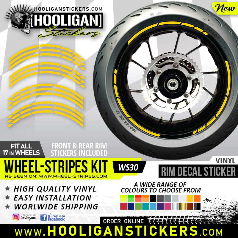Wheel Rim Sticker Decal Unbranded wheel rim decals premium quality vinyl stickers [WS30 ...