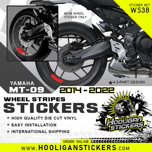 Wheel rim decals custom vinyl stickers [WS38]