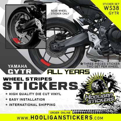 Wheel rim decals custom GYTR vinyl stickers [WS38 GYTR]